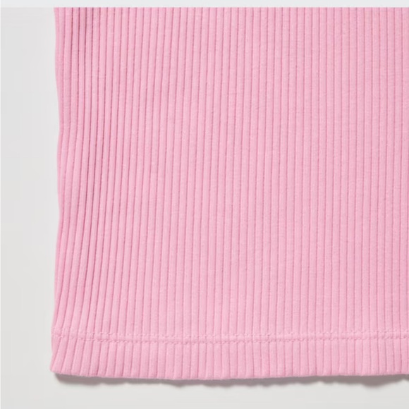 UNIQLO - Ribbed Racer Back Cropped Tank Top - Picture 3 of 8